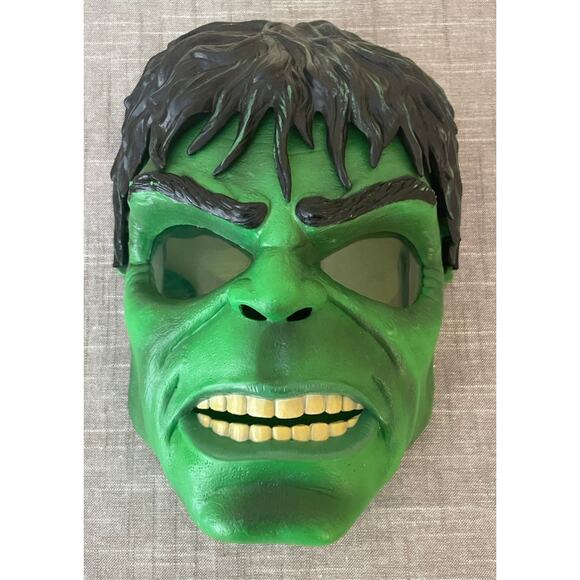 Marvel Incredible Hulk Power Glow Hasbro Mask Eyes Light Up 2008 - Picture 2 of 14